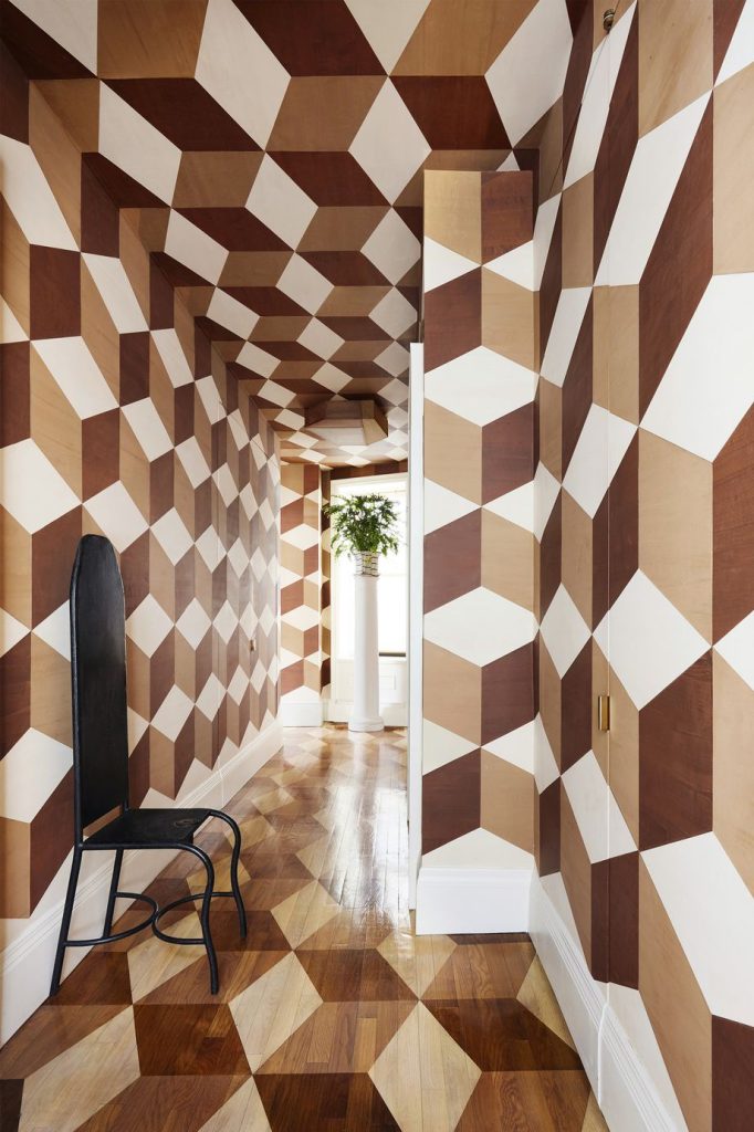 Geometric wall paint has become a popular trend in interior design, offering a unique and visually striking way to transform living spaces.