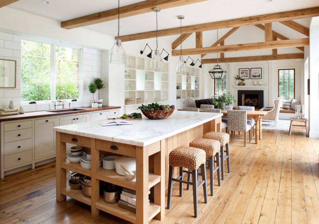 Open kitchen design can be both exciting and challenging. An open kitchen design eliminates barriers between the kitchen