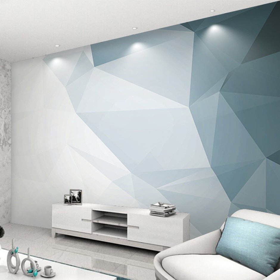 trendy geometric wall paint