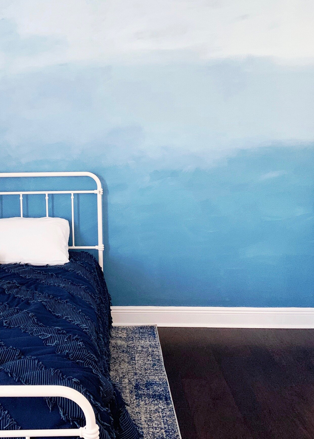 Ombre paint wall, with its beautiful gradient effect, adds depth and visual interest to walls, creating a unique and stylish