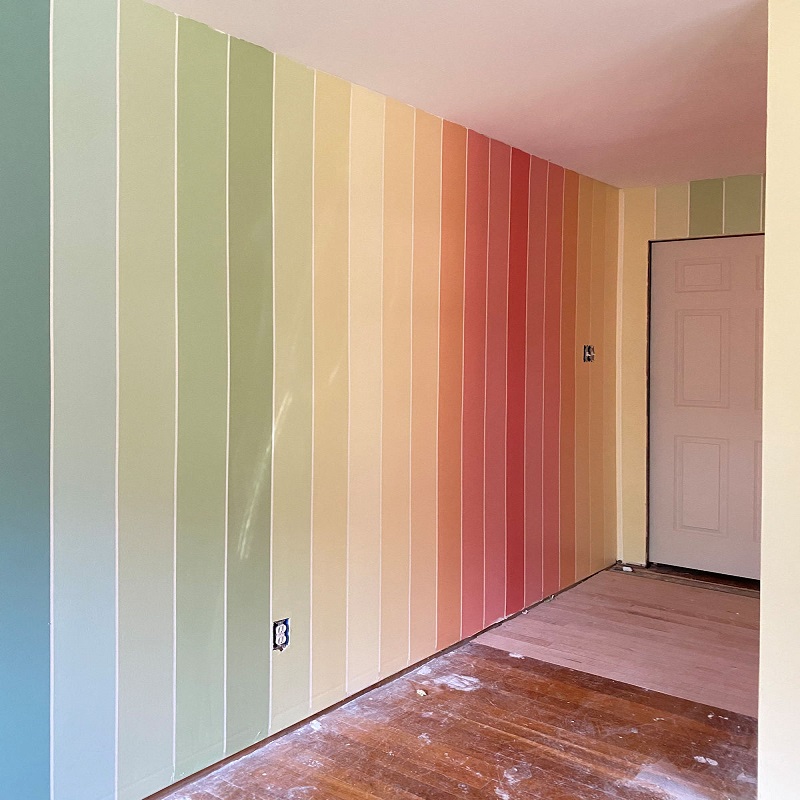 vertical striped wall paint ideas