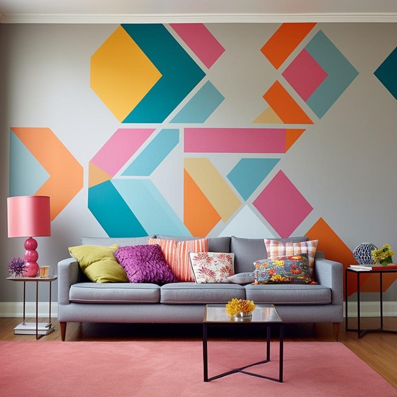 two tone wall paint designs