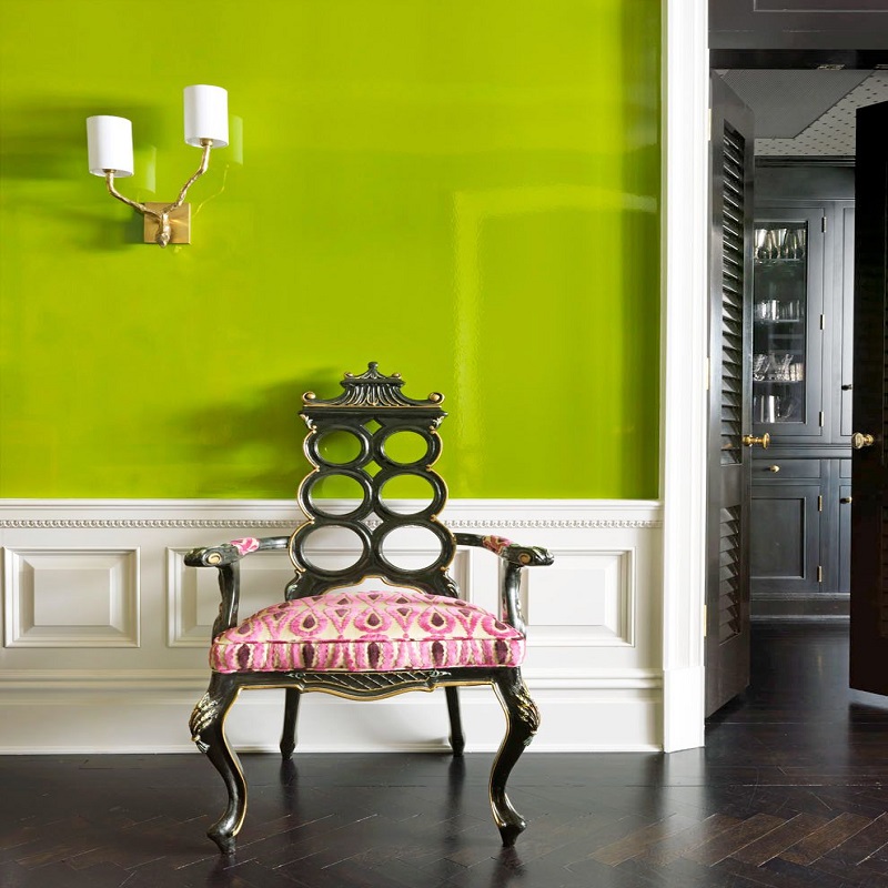 olive green wall paint combination