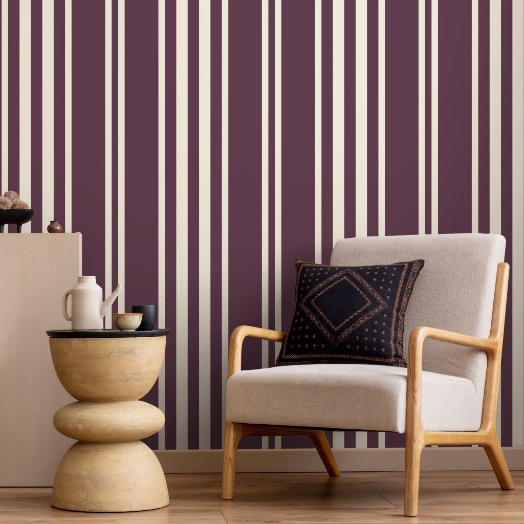 purple wallpaper for room