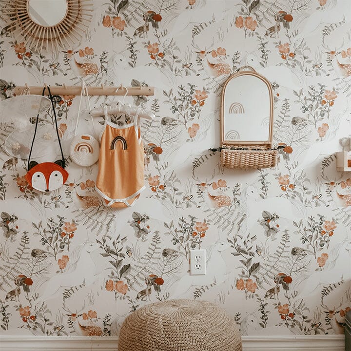 Peel and stick wallpaper installation