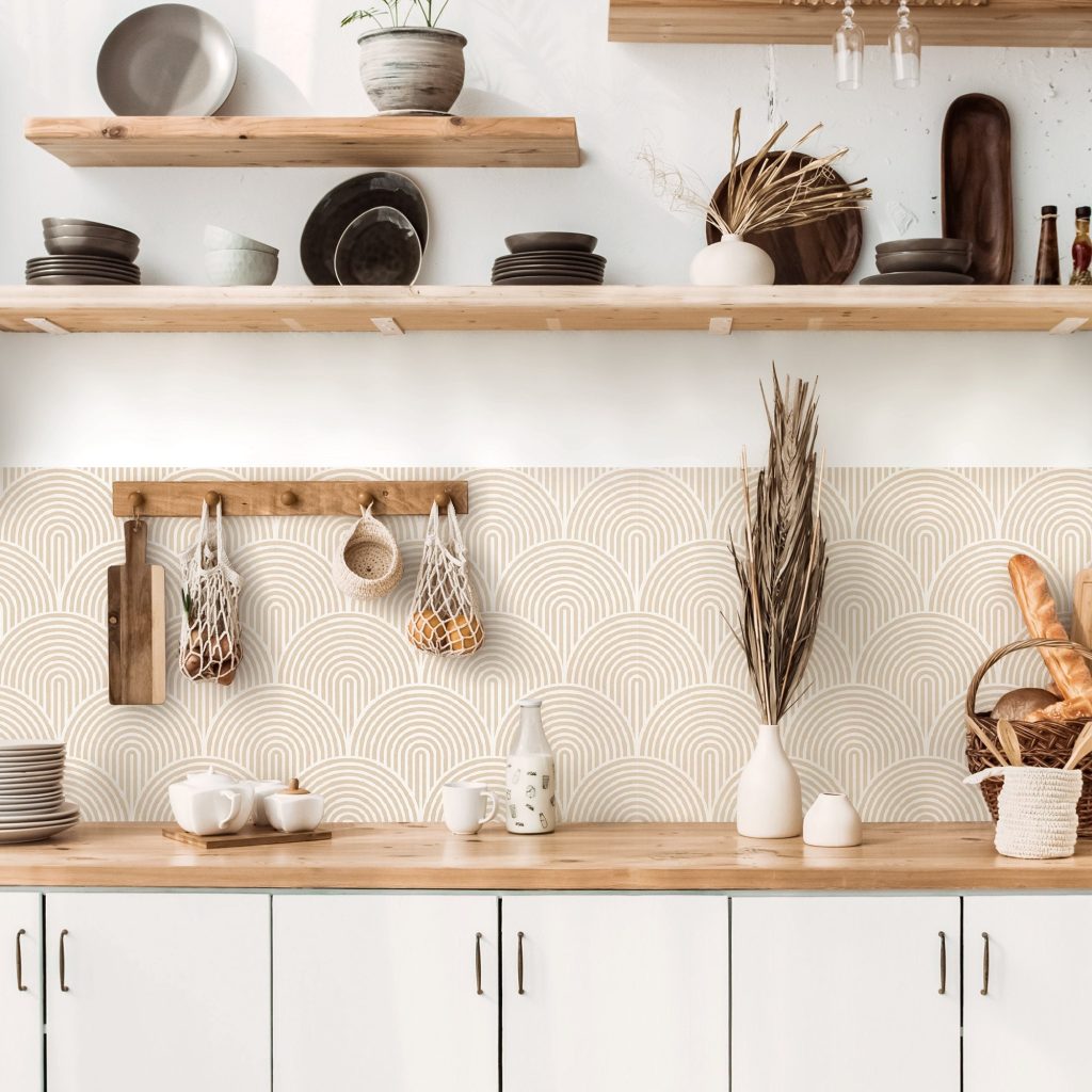 Peel and stick wallpaper for kitchen