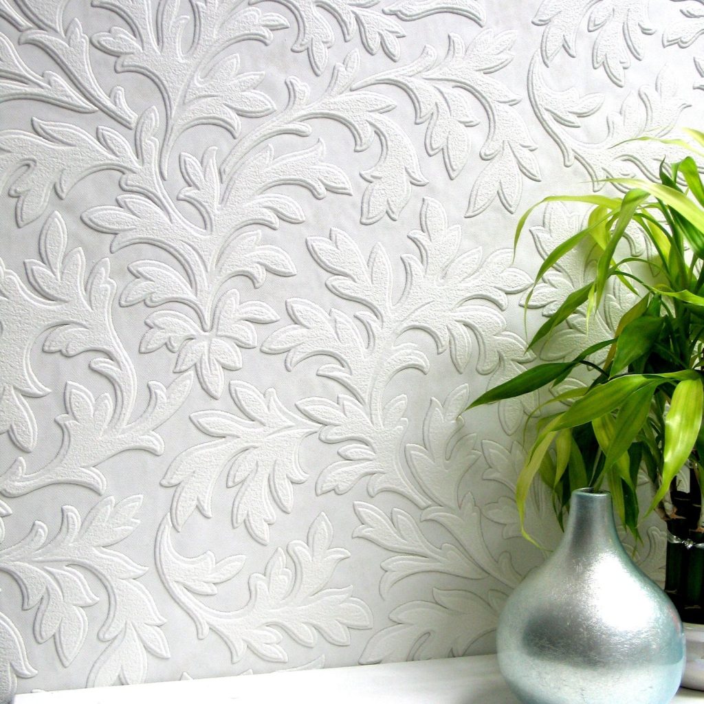 Paintable peel and stick wallpaper