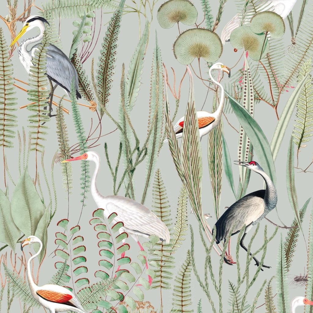 Peel and stick wallpaper birds