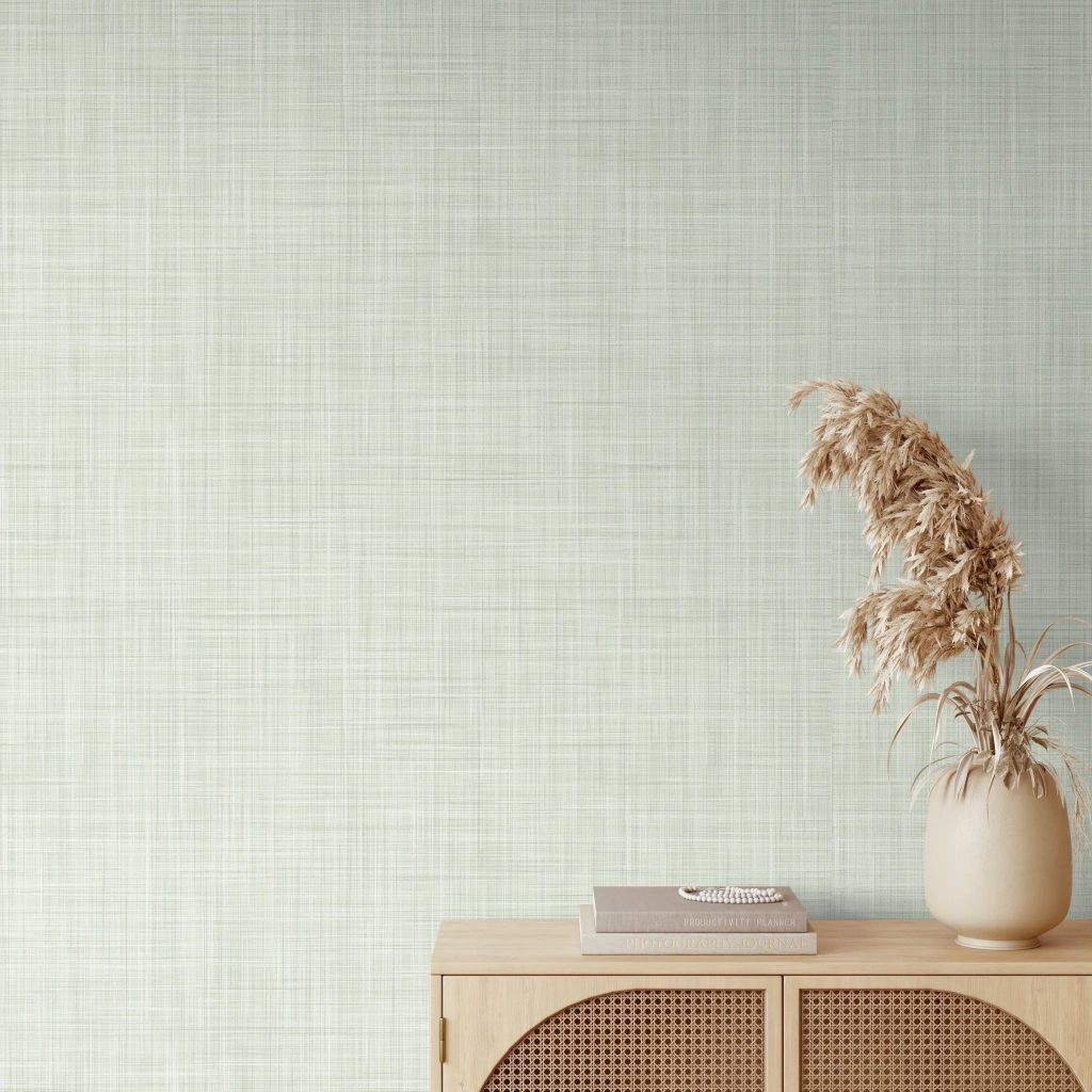 Peel and stick grasscloth wallpaper