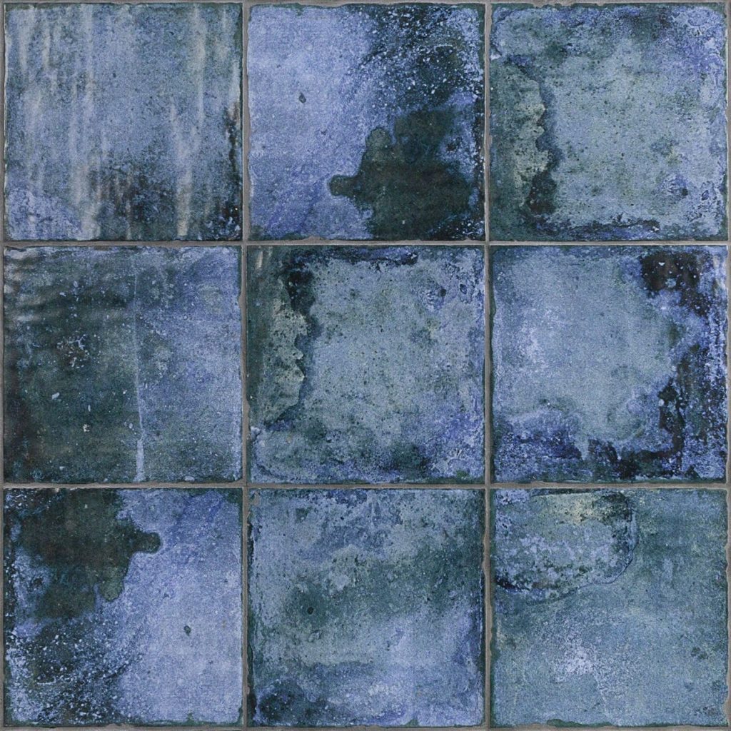 blue ceramic tile