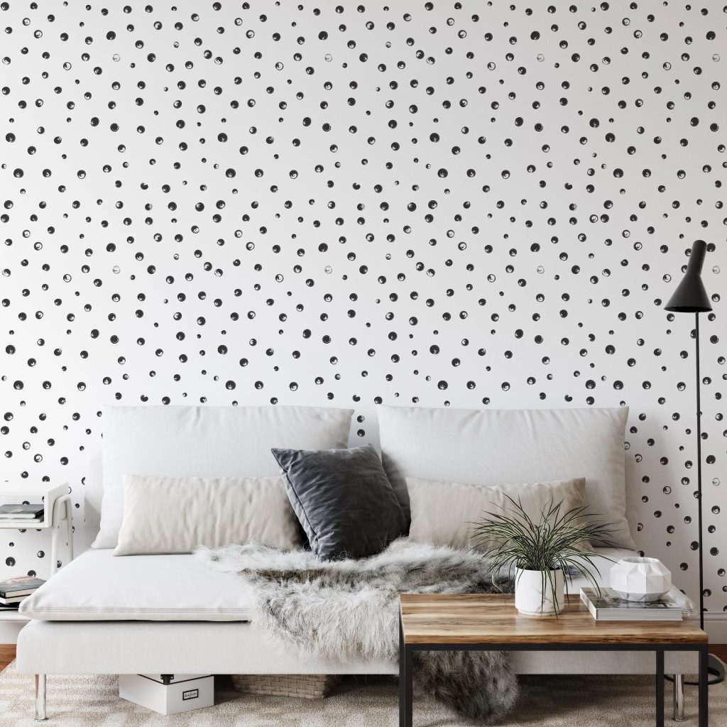 black and white wallpaper for room